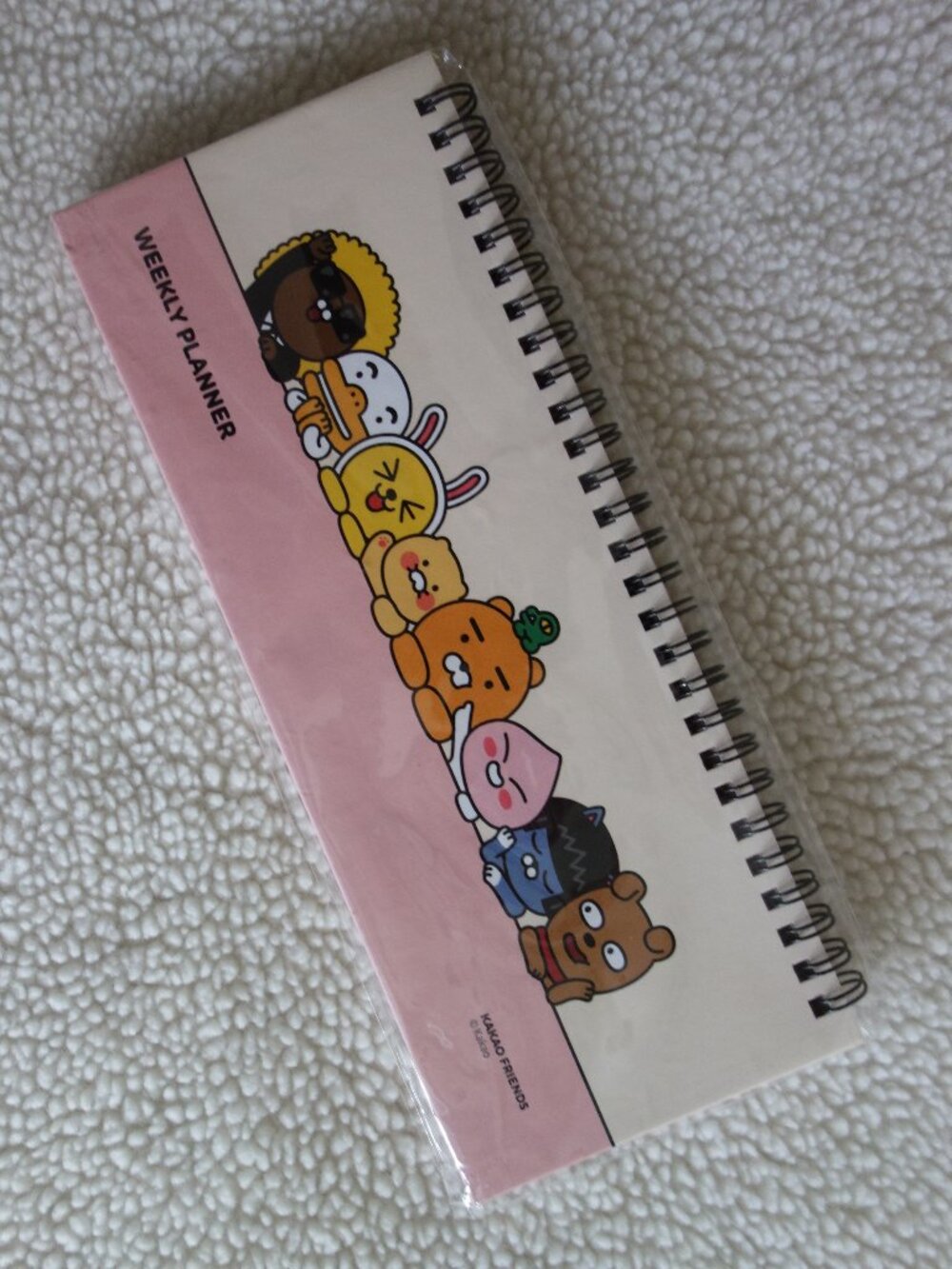 NIP New KAKAO FRIENDS Spiral-Bound Weekly Planner β Made in Korea